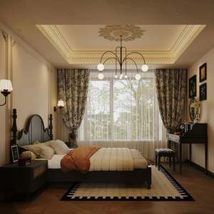 Meuble en bois de style rétro romantique français personnalisé, design d'intérieur moderne pour appartement ou villa, fabricant direct - Product Image 6