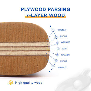 Raquette de tennis de <span class=keywords><strong>table</strong></span> <span class=keywords><strong>DIY</strong></span> de haute qualité à prix d'usine avec 7 raquettes de <span class=keywords><strong>ping</strong></span>-<span class=keywords><strong>pong</strong></span> en bois pur, faible MOQ - Product Image 5