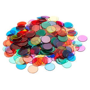 Jetons de <span class=keywords><strong>Poker</strong></span> transparents en plastique jetons de Bingo colorés 24*2mm jetons de comptage vierges ou adultes enfants compteurs de jeu de <span class=keywords><strong>Poker</strong></span> apprentissage - Product Image 2