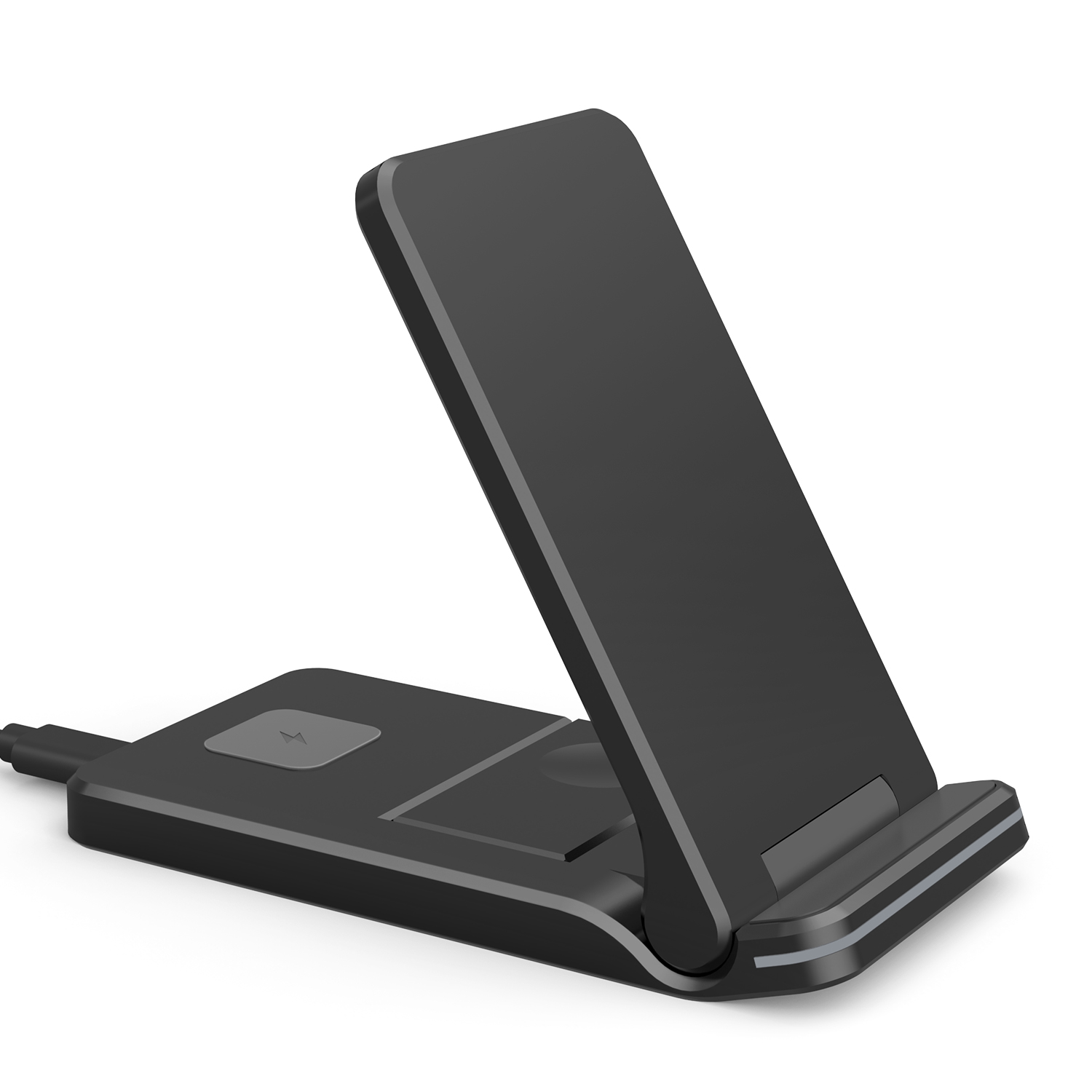 Многофункциональное Беспроводное зарядное устройство 3 в 1 usb гаджеты новый стиль умная светодиодная зарядная станция складное портативное зарядное устройство 15 Вт Беспроводное зарядное устройство