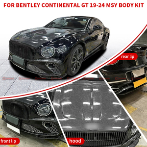 Kit carrosserie pour Bentley Continental GT style MSY en fibre de carbone sèche : diffuseur avant et arrière, jupes latérales, calandre principale, aileron arrière - Product Image 4