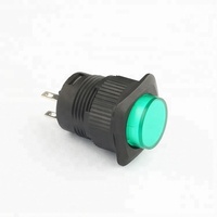 Alimentation d'usine interrupteur à bouton-poussoir à 4 broches 16mm rond avec lampe blanche 2v