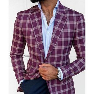 Nuova moda primavera e autunno Casual <span class=keywords><strong>abito</strong></span> scozzese da <span class=keywords><strong>uomo</strong></span> giacca <span class=keywords><strong>abito</strong></span> Slim Fit britannico - Product Image 1