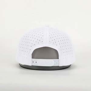 Vente en gros de logo brodé de haute qualité personnalisé 5 panneaux en polyester sport découpé au laser perforé Gorras Casquette de baseball papa corde Casquette de golf - Product Image 5