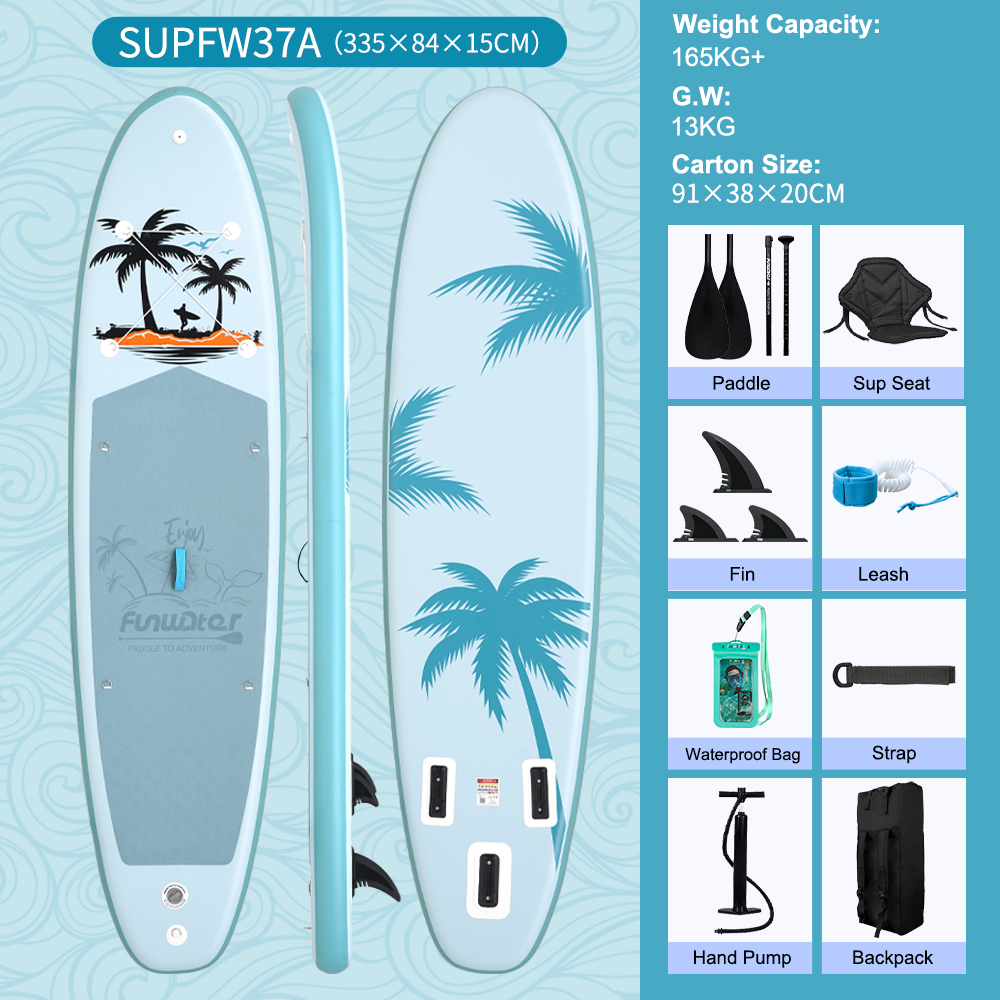 335*84*15 cm--SUPFW37A--Bleu clair