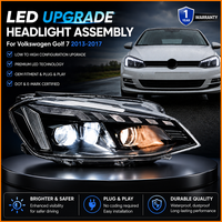 Pour Volkswagen Golf 7 MK7 2013-2017 Facelift, mise à niveau style Audi, phares à LED matriciels DRL avec lentille de projecteur, montage Plug & Play
