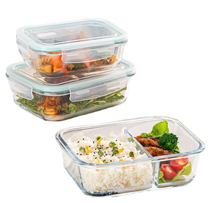 Contenitori in Vetro Borosilicato <span class=keywords><strong>Pyrex</strong></span> Nuoxin di Alta Qualità per Alimenti, Scatole per Pranzo - Product Image 2