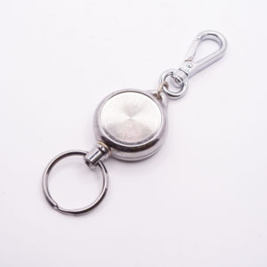 Llavero Telescópico Portátil de Aleación de Zinc de Calidad Prémium, Dorado y Plateado, Portacredencial de 35 mm para Enseñanza Escolar - Product Image 1