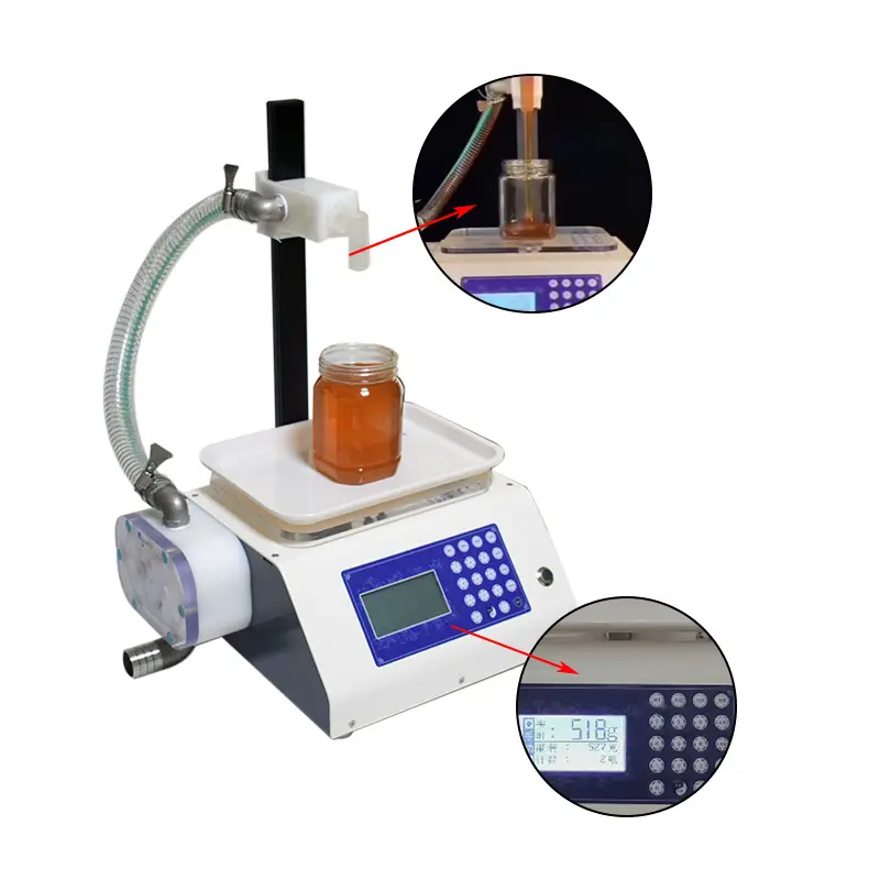 Yarı otomatik sıvı tatrtılı dolum makinesi viskoz bal arısı ürünleri el dezenfektanı dolgu/sıvı dolum makinası