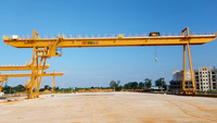 Grue portique à double poutre de marque WeiHua, modèle MG-U, montée sur rail, 30, 45 et 100 tonnes, avec char électrique