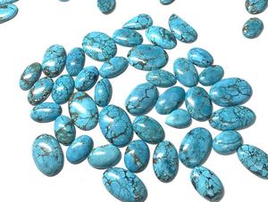 Turquoise Cabochon, Pierre Précieuse Naturelle en Vrac, Formes et Tailles Variées pour la Fabrication de Bijoux, Prix de Gros - Product Image 4