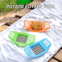 Duurzame handmatige frietjes-snijder van plastic, aardappel-, groente- en fruitsnijder, -hakker, -chopper, keukenaccessoires, bakken, aardappel, thuis