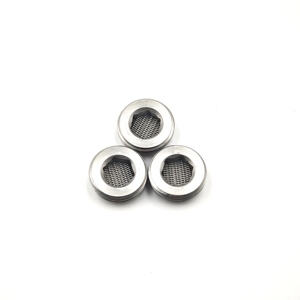 Disque filtrant fileté <span class=keywords><strong>en</strong></span> maille de fil d'<span class=keywords><strong>acier</strong></span> inoxydable Weikai personnalisé, 304/316, épaisseur 5,5 mm, trou diamanté, haute filtration - Product Image 5