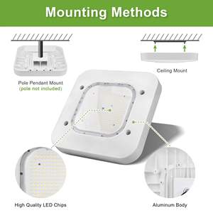 150W LED Canopy <b>Light</b>-5700K-<b>Square</b>-19500 Lumen-Gas Station Lighting-5 Years Warranty - Product Image 5