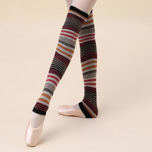 Kaos Kaki Panjang Wanita Octavia Wholesale untuk Tari Yoga Balet, Setengah Paha, Tanpa Jari, Rajutan, Penghangat Kaki - Product Image 3