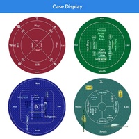Tapis de poker transfrontalier style influenceur pour Game Guan Dian, antidérapant, résistant à l'abrasion, silencieux, en caoutchouc naturel, modèle 002