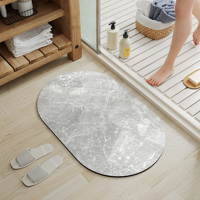 Tapis de bain en terre de diatomées - gaze légère