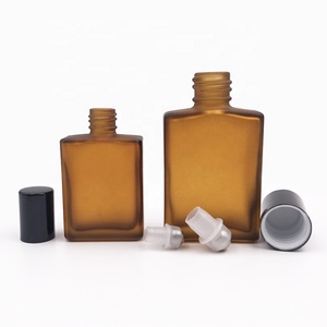 Bán buôn 10ml 15ml 30ml Hổ phách trong suốt tinh dầu Lăn chai vuông 1oz cuộn trên chai thủy tinh - Product Image 3
