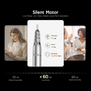 Kit de Manucure Professionnel Personnalisable avec Ponceuse à Ongles Portable, Aspirateur de Poussière et <span class=keywords><strong>Lampe</strong></span> <span class=keywords><strong>UV</strong></span> Rechargeable - Product Image 2