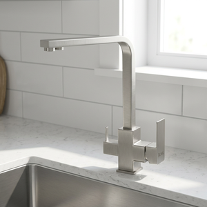 <span class=keywords><strong>Rubinetto</strong></span> Quadrato in Acciaio Inox 304 <span class=keywords><strong>a</strong></span> <span class=keywords><strong>Tre</strong></span> Vie per Acqua Calda e Fredda, Purificazione dell'Acqua Potabile Diretta per Lavello da Cucina - Product Image 4