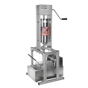 Spanische elektrische Churro Maker Churro Maschine 15L Spanien Donut Maschine mit 3 Stück Düsen