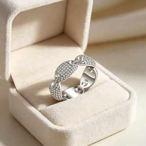 Bijoux en argent sterling 925 plaqué rhodium, sertis de moissanite taille brillant et pavé complet, directement de l'usine, pour un cadeau d'occasion spéciale - Product Image 4
