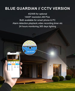 200W Solar Security LED Flood <b>Light</b> with AI 4MP Camera, App/Remote Control, Radar <b>Sensor</b>, Outdoor Garden Lamp 6000K Daylight - Product Image 2