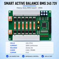 Carte BMS intelligente à équilibrage actif 24S 72V 200A - Carte de circuit imprimé multicouche, assemblage personnalisé, service de contrôle d'impédance ENIG