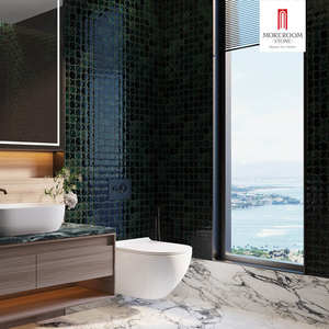 Carreaux artisanaux à surface <span class=keywords><strong>ondul</strong></span>ée, carreaux Zellige verts, carreaux artisanaux pour les murs de douche d'hôtels de luxe et les murs décoratifs modernes - Product Image 2