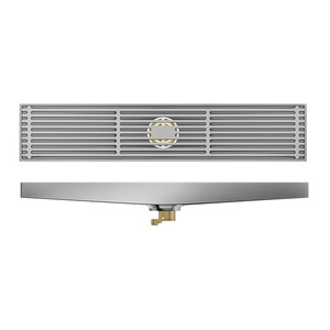 YOTO in acciaio inox a prova di odore scarico a pavimento doccia rettangolare striscia di bambù bagno esteso tipo striscia di drenaggio dell'acqua - Product Image 1