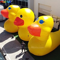Canard gonflable géant gonflable de publicité extérieure mascotte gonflable mignonne prix d'usine pour la promotion d'événement