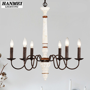 Metal Candle Chandelier Warm White LED Modern Minimalist Style Adjustable Hanging Height for Home & Restaurant Use HM-<b>DJ</b>-W1592P2 - Product Image 2