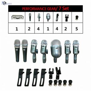 Kit de tambour professionnel 7 pièces, Microphone pour Instrument de musique, basse, erhu, violon, <span class=keywords><strong>guitare</strong></span>, tophone, ensemble de <span class=keywords><strong>micro</strong></span> pour housse - Product Image 6