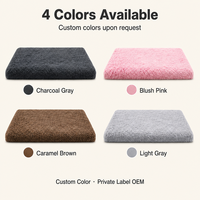 Tapis de couchage pour chiens et chats en fausse fourrure à poils longs, noyau en mousse haute densité, base antidérapante, lavable en machine, vente en gros OEM