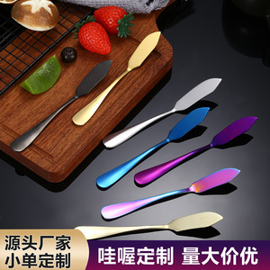 มีดเนยเคลือบไทเทเนียมสแตนเลส มีดชีส มีดแยม ไม้พาย มีดหั่นขนมปัง สำหรับใช้ในครัว - Product Image 4