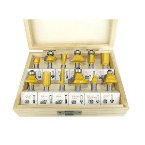 12Pcs 8Mm Router Bit Đặt Cắt Tỉa Thẳng Dao Phay Gỗ Bits Tungsten Carbide Cắt Chế Biến Gỗ Cắt Tỉa