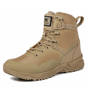 รองเท้าเดินป่ากันน้ำสำหรับผู้ชาย TSB4 รุ่น Definite Outdoor Sports Tactical ทำจากไนลอน สีเบจ เหมาะสำหรับทุกฤดู - Product Image 1