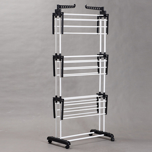 Hiện đại đứng kim loại Máy sấy quần áo móc áo thuận tiện khăn phơi quần áo giá - Product Image 5