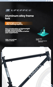 Vélo de route de course WoWei W46 <span class=keywords><strong>Europe</strong></span> 28 pouces 14/16 vitesses en alliage d'aluminium léger avec guidon tombant et passage de câbles dissimulé - Product Image 4