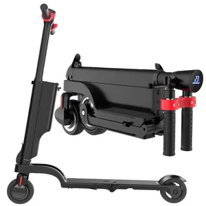 2024 Mochila portátil com design agradável, mini scooter elétrica dobrável com motor leve de 250 W e 12 kg, ideal para venda