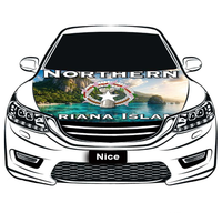 Housse de capot de voiture sur mesure à thème Saipan, protection pratique du moteur pour exposition automobile et cadeau du Nouvel An