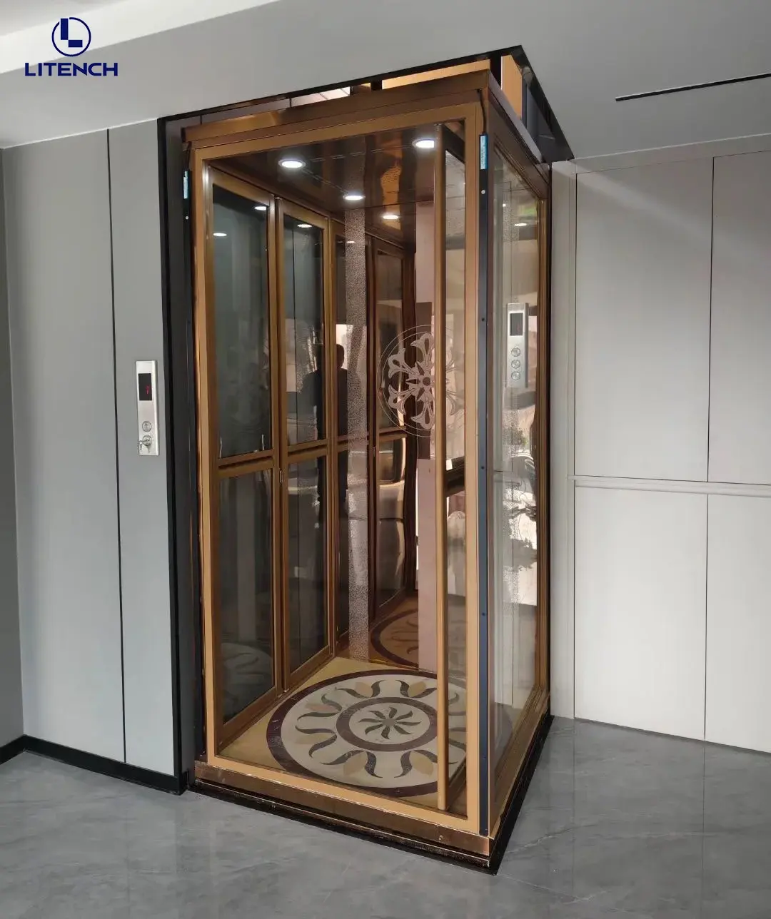 Customize 2 floor 3 floor residential elevator hydraulic cheap indoor small home lift for villa