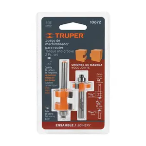 Juego de herramientas de ranurado y encaje BOX 3, 7/8', con rodamiento, TRUPER - Product Image 2