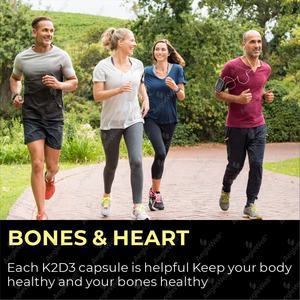 K2<span class=keywords><strong>วิตามิน</strong></span> aeglewell พร้อมอาหารเสริม D3สูตร Non-GMO กลืนง่ายและ D & <span class=keywords><strong>K</strong></span> Complex 60แคปซูลรองรับกระดูกและหัวใจ - Product Image 5