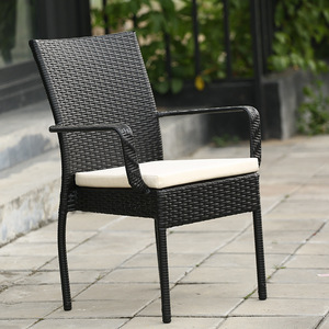 Conjunto <span class=keywords><strong>de</strong></span> Mesa y Sillas <span class=keywords><strong>de</strong></span> Ratán para Comedor Exterior Contemporáneo, <span class=keywords><strong>Muebles</strong></span> <span class=keywords><strong>de</strong></span> Jardín Impermeables y Cómodos para 4 Personas, para Patio o Apartamento - Product Image 2