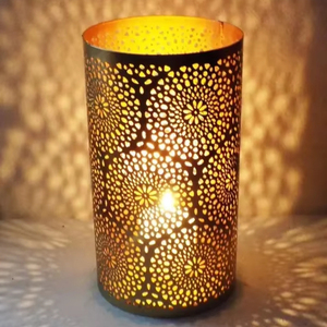 Ensemble de 1 bougie votive de style cage moderne pour décoration intérieure de qualité supérieure pour Noël et Pâques Design premium peu coûteux - Product Image 1