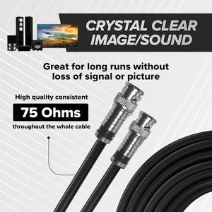 Connecteur Jack Mâle-Femelle 90 Degrés 50 Ohms, Adaptateur Coaxial RF à Angle Droit RG6 RG59, Prise BNC Mâle pour CCTV - Product Image 5