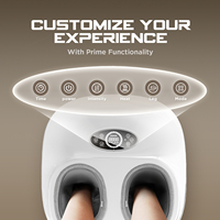 Neuropathie shiatsu réflexologie des pieds pression d'air machine à rouleaux de massage des jambes pour la fasciite plantaire machine massage des pieds avec chaleur