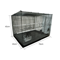 Fournitures pour animaux de compagnie, cage à oiseaux en fil d'acier de grande taille, pliable, pour l'élevage des perruches, cage à oiseaux en fil de fer de grande taille pour oiseaux