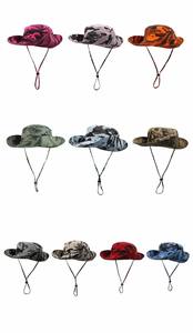 Camouflage tactique à large bord Protection solaire Casquette <span class=keywords><strong>de</strong></span> pêcheur Camo Bucket Hat Summer Style for Fishing Jungle Adventures - Product Image 6